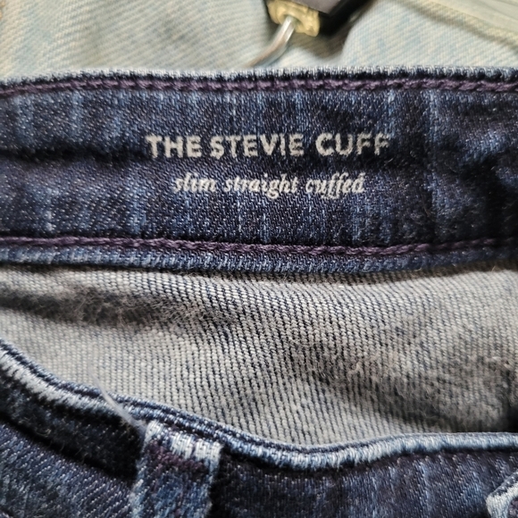 Adriano Goldschmied  The Stevie Cuff Jeans Dark Wash Size 27 - Picture 4 of 9